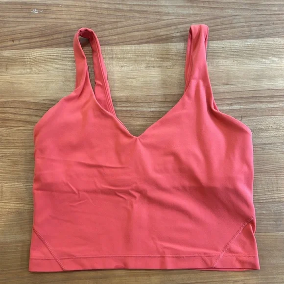 lululemon athletica coral Sports Bra Seamless Racerback - Picture 2 of 5
